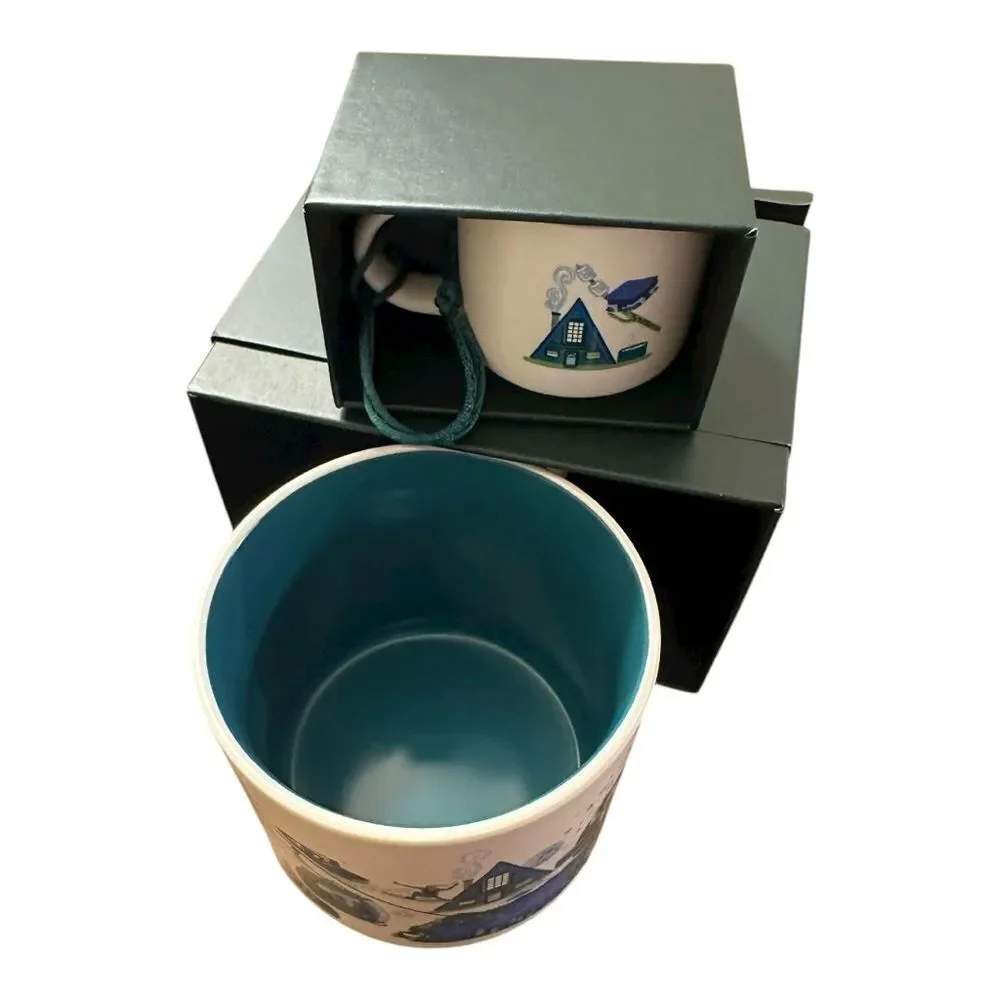 Starbucks Lake Tahoe full size and mini Mug Duo Discovery series NEW NWT